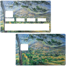 Load image into Gallery viewer, La Sainte Victoire, Cezanne - Sticker pour carte bancaire, disponible en deux formats.