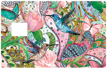 Load image into Gallery viewer, Colibri - Sticker pour carte bancaire, disponible en deux formats.