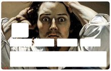 Load image into Gallery viewer, Le désespéré de Gustave Courbet - Sticker pour carte bancaire, disponible en deux formats.