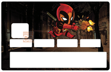 Load image into Gallery viewer, Deadpool Gun's - Sticker pour carte bancaire, disponible en deux formats.