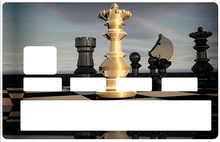 Load image into Gallery viewer, les échecs - Sticker pour carte bancaire, disponible en deux formats.