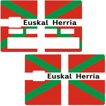 Load image into Gallery viewer, Euskal Herria, le pays Basque - Sticker pour carte bancaire, disponible en deux formats.