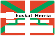 Load image into Gallery viewer, Euskal Herria, le pays Basque - Sticker pour carte bancaire, disponible en deux formats.