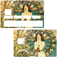 Load image into Gallery viewer, Femme, Art Deco - Sticker pour carte bancaire, disponible en deux formats.