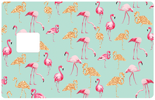 Charger l'image dans la galerie, Les Flamants roses - Sticker pour carte bancaire, disponible en deux formats.
