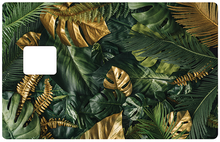 Load image into Gallery viewer, Fôret d'or - Sticker pour carte bancaire, disponible en deux formats.