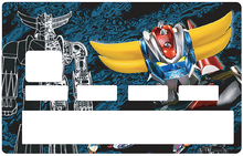 Charger l'image dans la galerie, Tribute to GOLDORAK – Sticker pour carte bancaire, disponible en deux formats.