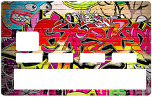 Load image into Gallery viewer, Graffiti Wall 2016 - Sticker pour carte bancaire, disponible en deux formats.