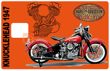 Load image into Gallery viewer, KNUCKLEHEAD 1947, édition limitée 100 ex - Sticker pour carte bancaire, disponible en deux formats.