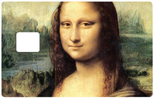 Load image into Gallery viewer, La Joconde, Mona Lisa  - Sticker pour carte bancaire, disponible en deux formats.