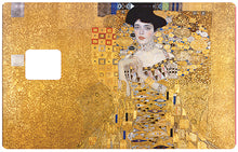 Load image into Gallery viewer, Adele Bloch-Bauer de Gustav Klimt - Sticker pour carte bancaire, disponible en deux formats.