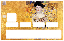 Load image into Gallery viewer, Adele Bloch-Bauer de Gustav Klimt - Sticker pour carte bancaire, disponible en deux formats.