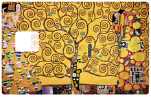 Load image into Gallery viewer, Klimt, l'arbre de vie - Sticker pour carte bancaire, disponible en deux formats.