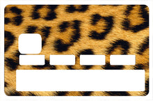 Load image into Gallery viewer, Leopard - Sticker pour carte bancaire, disponible en deux formats.
