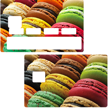 Load image into Gallery viewer, Macarons - Sticker pour carte bancaire, disponible en deux formats.