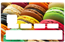 Load image into Gallery viewer, Macarons - Sticker pour carte bancaire, disponible en deux formats.