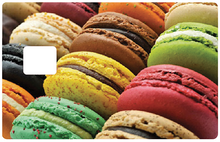 Load image into Gallery viewer, Macarons - Sticker pour carte bancaire, disponible en deux formats.
