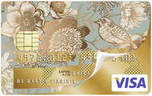 Load image into Gallery viewer, Oiseau d'or - Sticker pour carte bancaire, disponible en deux formats.