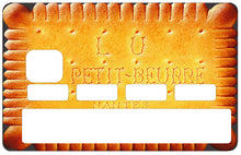 Load image into Gallery viewer, Petit beurre - - Sticker pour carte bancaire, disponible en deux formats.