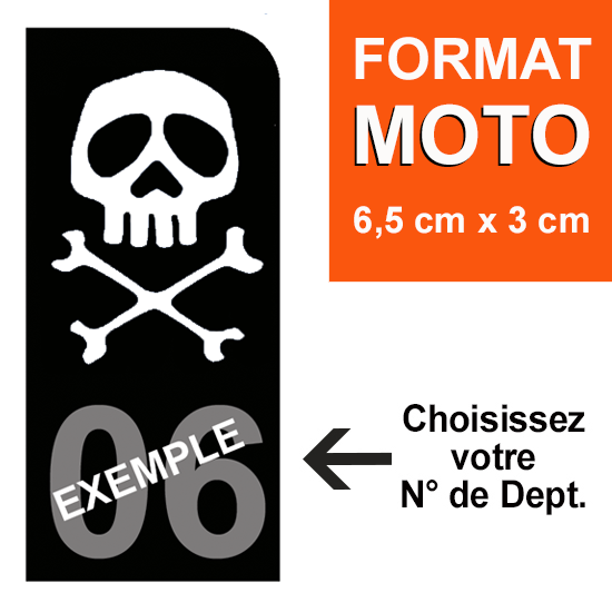 Autocollants Plaque Immatriculation Marseille - Lot De 2 Stickers