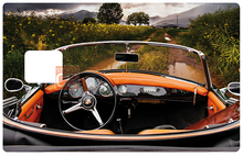 Load image into Gallery viewer, Cabriolet de rêve - sticker pour carte bancaire, format US