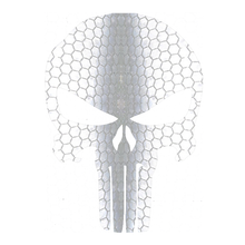 Charger l'image dans la galerie, Skull Vengeur, 2 Stickers RÉTRO-RÉFLÉCHISSANT pour casque, moto, auto, vélo, trottinette...