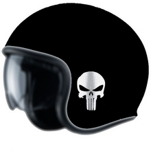 Charger l'image dans la galerie, Skull Vengeur, 2 Stickers RÉTRO-RÉFLÉCHISSANT pour casque, moto, auto, vélo, trottinette...