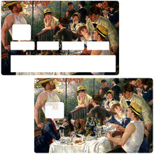 Load image into Gallery viewer, Le Déjeuner des canotiers de RENOIR - Sticker pour carte bancaire, disponible en deux formats.