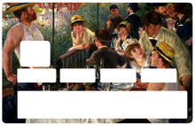 Load image into Gallery viewer, Le Déjeuner des canotiers de RENOIR - Sticker pour carte bancaire, disponible en deux formats.