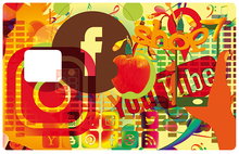 Charger l'image dans la galerie, Shop on web - Sticker pour carte bancaire, disponible en deux formats.