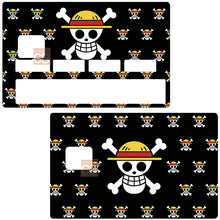 Load image into Gallery viewer, Skull, Bones and Hat - sticker pour carte bancaire
