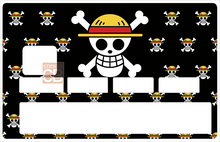 Load image into Gallery viewer, Skull, Bones and Hat - sticker pour carte bancaire