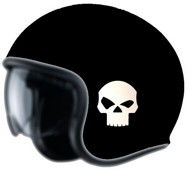 Pegatinas, SKULL, RETRO-REFLECTIVE para casco, moto, coche
