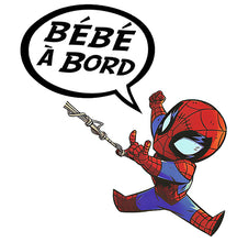 Load image into Gallery viewer, Sticker, Bébé à bord ! Spiderman