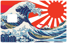 Load image into Gallery viewer, La grande vague du Japon - Sticker pour carte bancaire, disponible en deux formats.