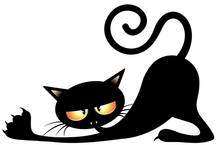 Load image into Gallery viewer, Chat qui s'étire