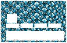 Load image into Gallery viewer, Cone bleu - Sticker pour carte bancaire, disponible en deux formats.