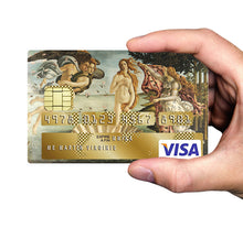 Load image into Gallery viewer, La naissance de Venus - sticker pour carte bancaire, 2 formats de carte bancaire disponibles
