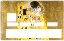 Load image into Gallery viewer, Le baiser de Gustav Klimt - Sticker pour carte bancaire, disponible en deux formats.