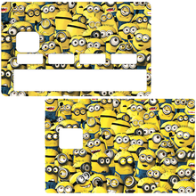 Load image into Gallery viewer, Minions en vrac - Sticker pour carte bancaire, disponible en deux formats.
