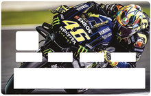 Load image into Gallery viewer, Moto grand prix - Sticker pour carte bancaire, disponible en deux formats.
