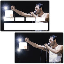 Load image into Gallery viewer, Freddie Mercury - Sticker pour carte bancaire, disponible en deux formats.
