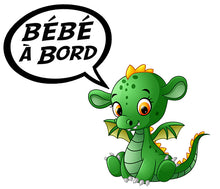 Charger l'image dans la galerie, Sticker, Bébé à bord ! Dragounet