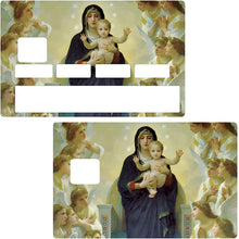 Load image into Gallery viewer, La vierge a l'enfant - Sticker pour carte bancaire, disponible en deux formats.