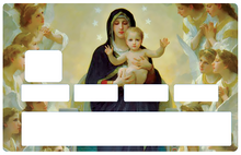 Load image into Gallery viewer, La vierge a l'enfant - Sticker pour carte bancaire, disponible en deux formats.
