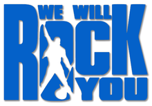Load image into Gallery viewer, Sticker, WE WILL ROCK YOU, disponible en 10 couleurs
