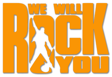 Load image into Gallery viewer, Sticker, WE WILL ROCK YOU, disponible en 10 couleurs