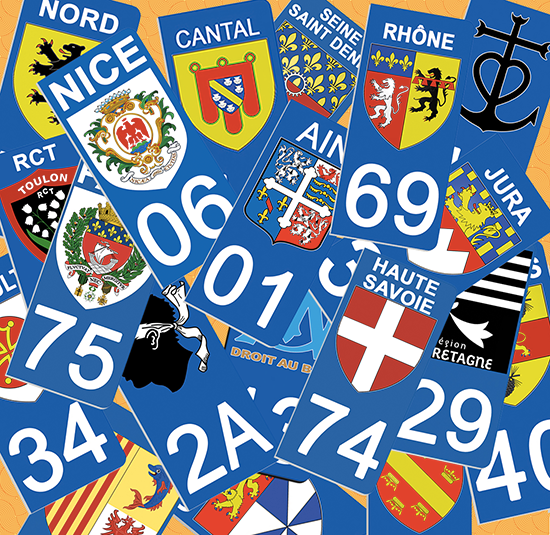 Les stickers pour plaques d'immatriculation, est-ce légal ?
