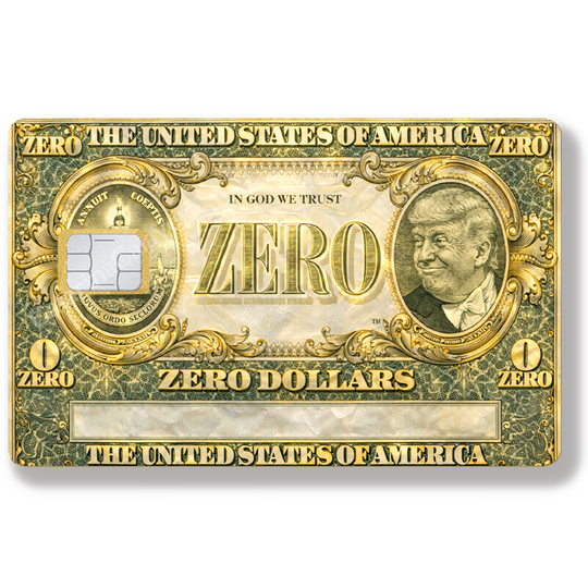 O Dollar, Sticker pour carte bancaire, format US 👉 2 motifs au choix
