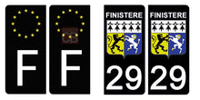 Load the image in the gallery, 29 FINISTERE - Stickers for license plate, available for AUTO and MOTO
